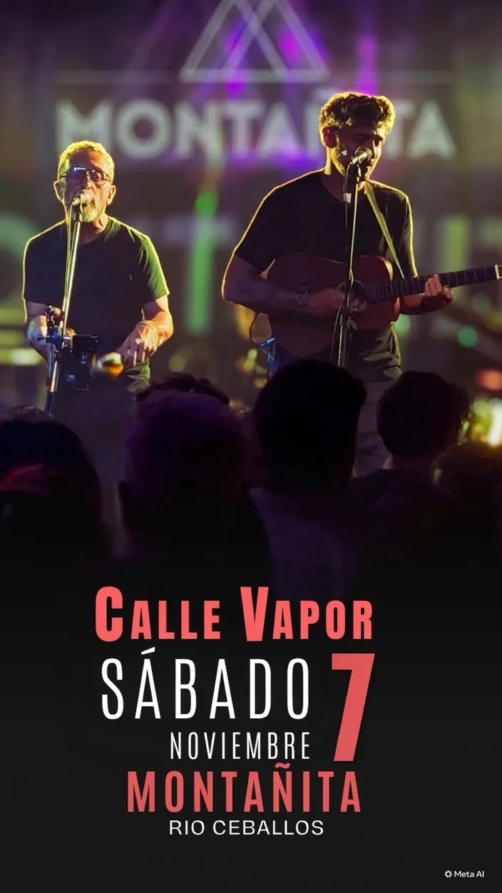 Afiche de Calle Vapor en Montañita Bar, Sábado 7 de noviembre